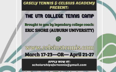 College Style Spring Tennis Camp April 21-27, 2019